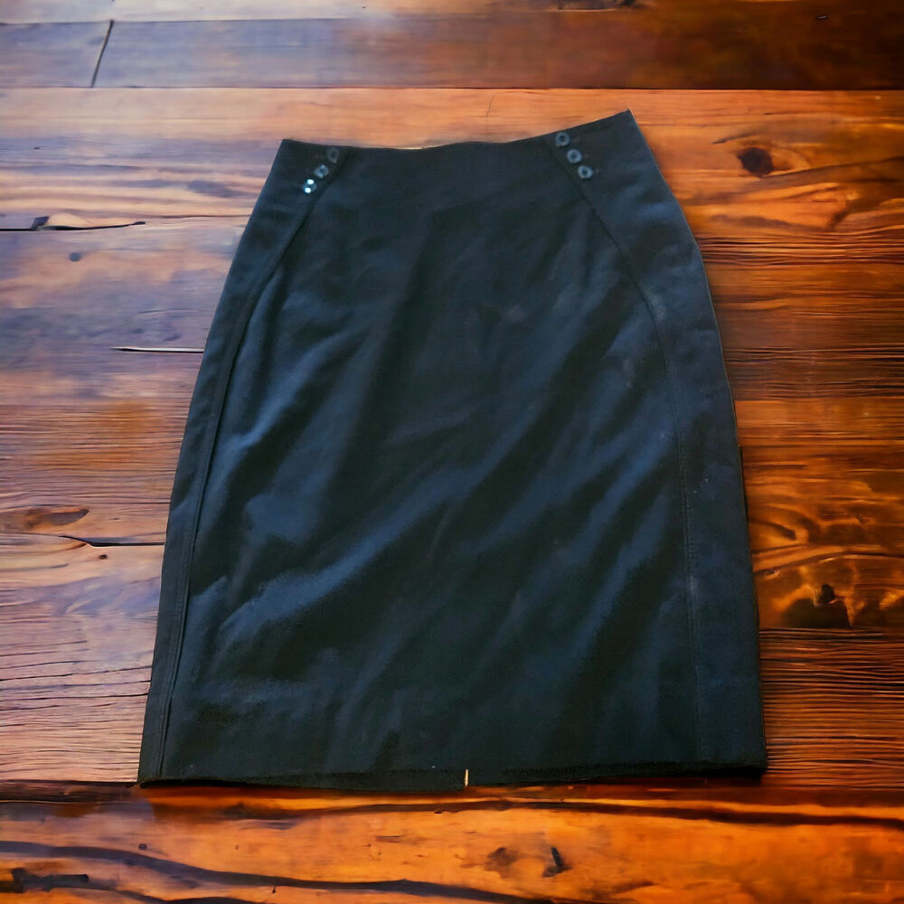 White House Black Market Size 2 Black Mini Skirt